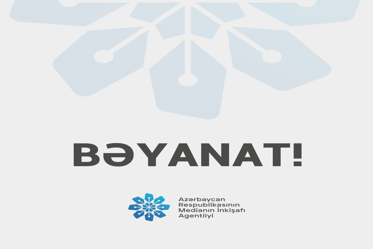 MEDİA bəyanat yaydı