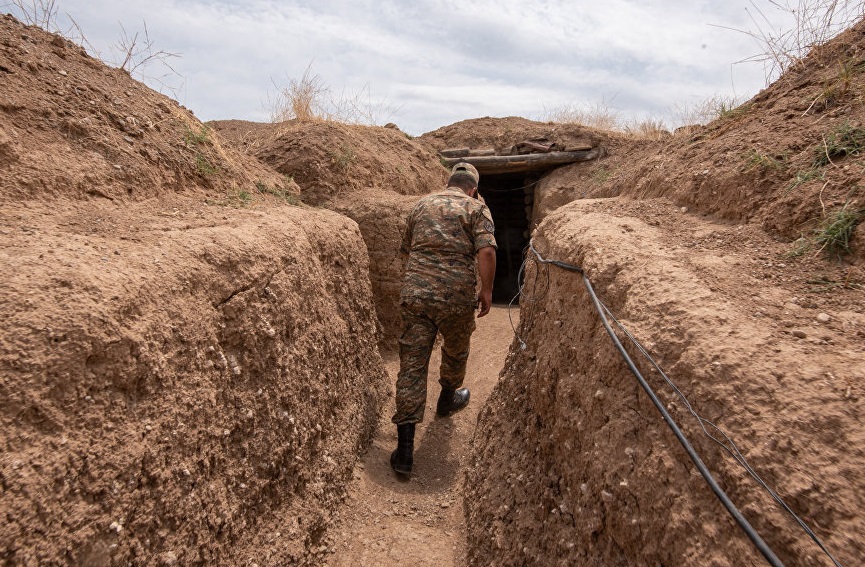 Ermənilərin mühəndis işlərinin qarşısı alındı