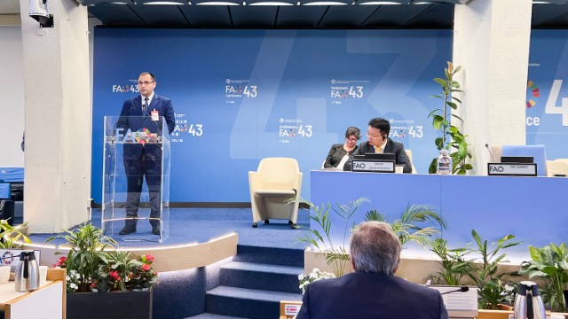 Məcnun Məmmədov FAO-nun sessiyasında çıxış edib - FOTOLAR