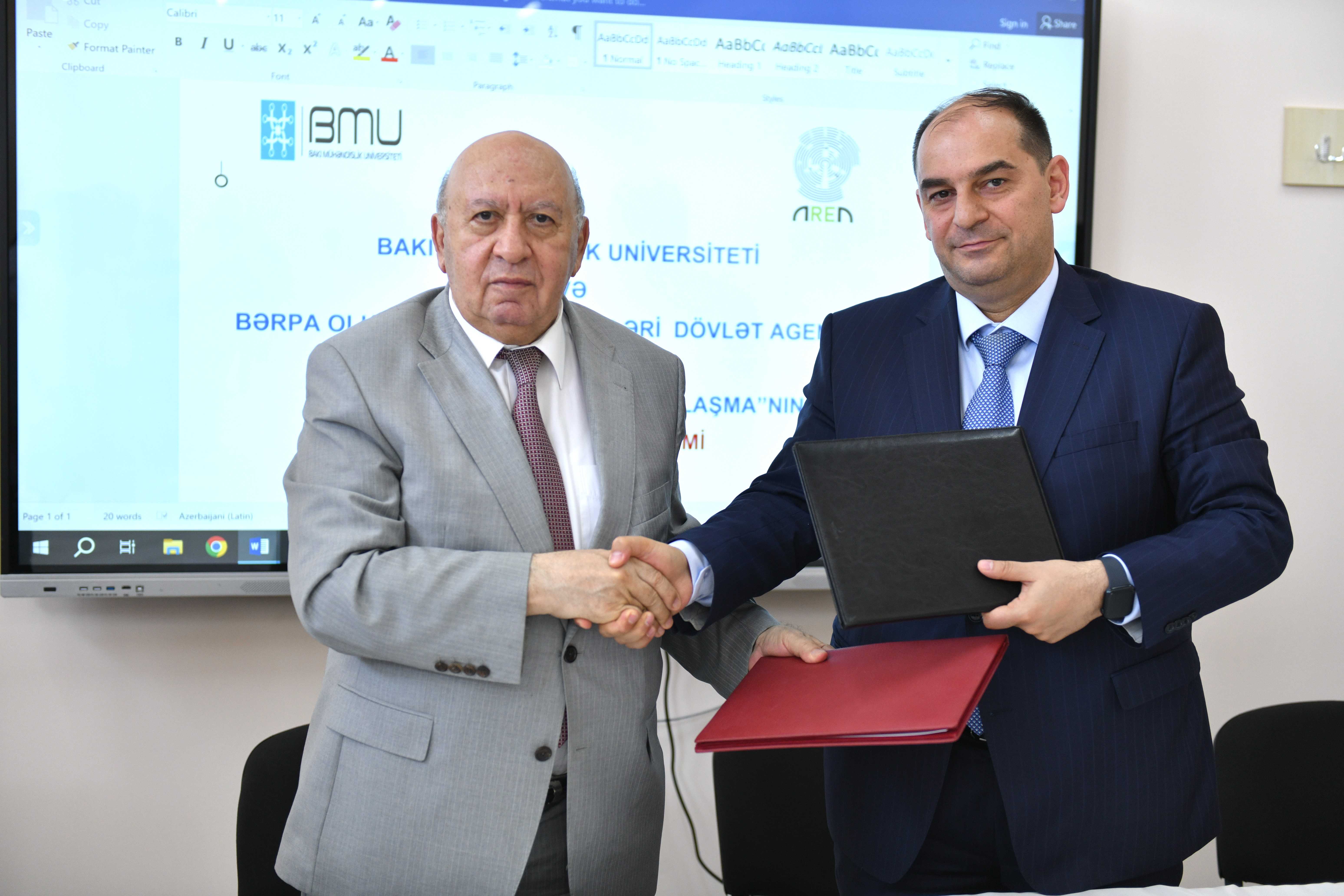 BMU ilə Dövlət Agentliyi arasında razılaşma imzalandı