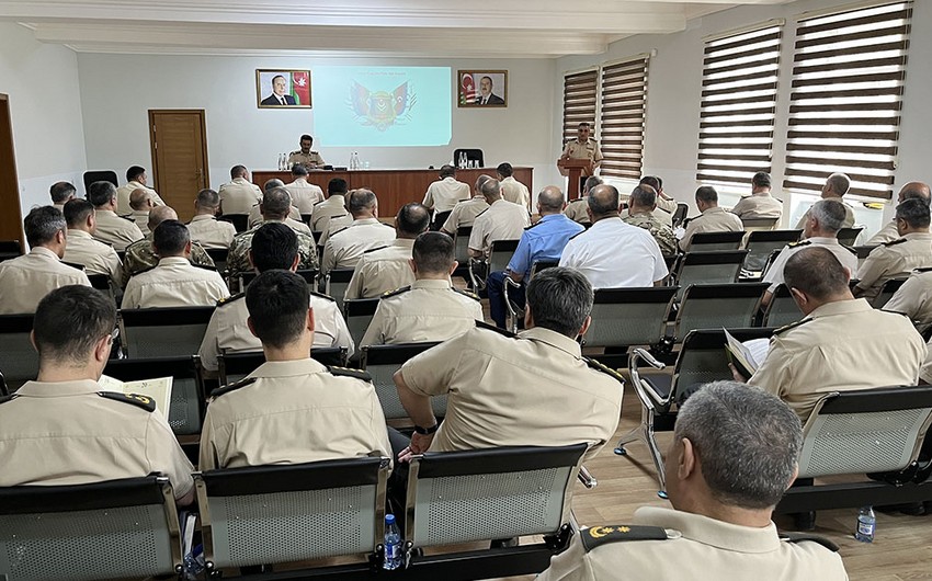 Ordunun Tibb İdarəsində təlim toplanış - FOTO