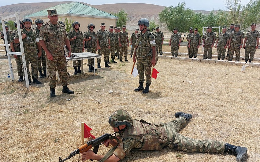 Hərbi Polis İdarəsində təlim toplanışı - FOTO