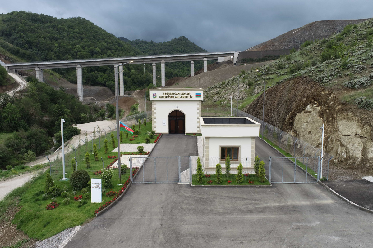 Şuşanın su təminatı üçün yeni anbar tikilir - FOTOLAR