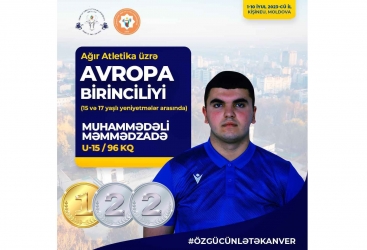 Atletimiz Avropada qızıl medal qazandı 