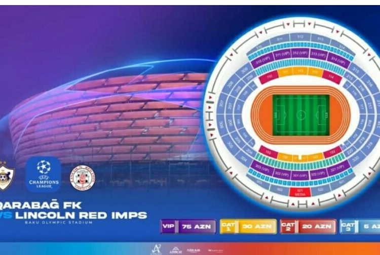 “Qarabağ” – “Linkoln” matçının biletləri satışa çıxarılır