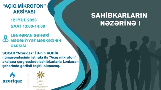 Sahibkarlarla növbəti görüş Lənkəranda olacaq