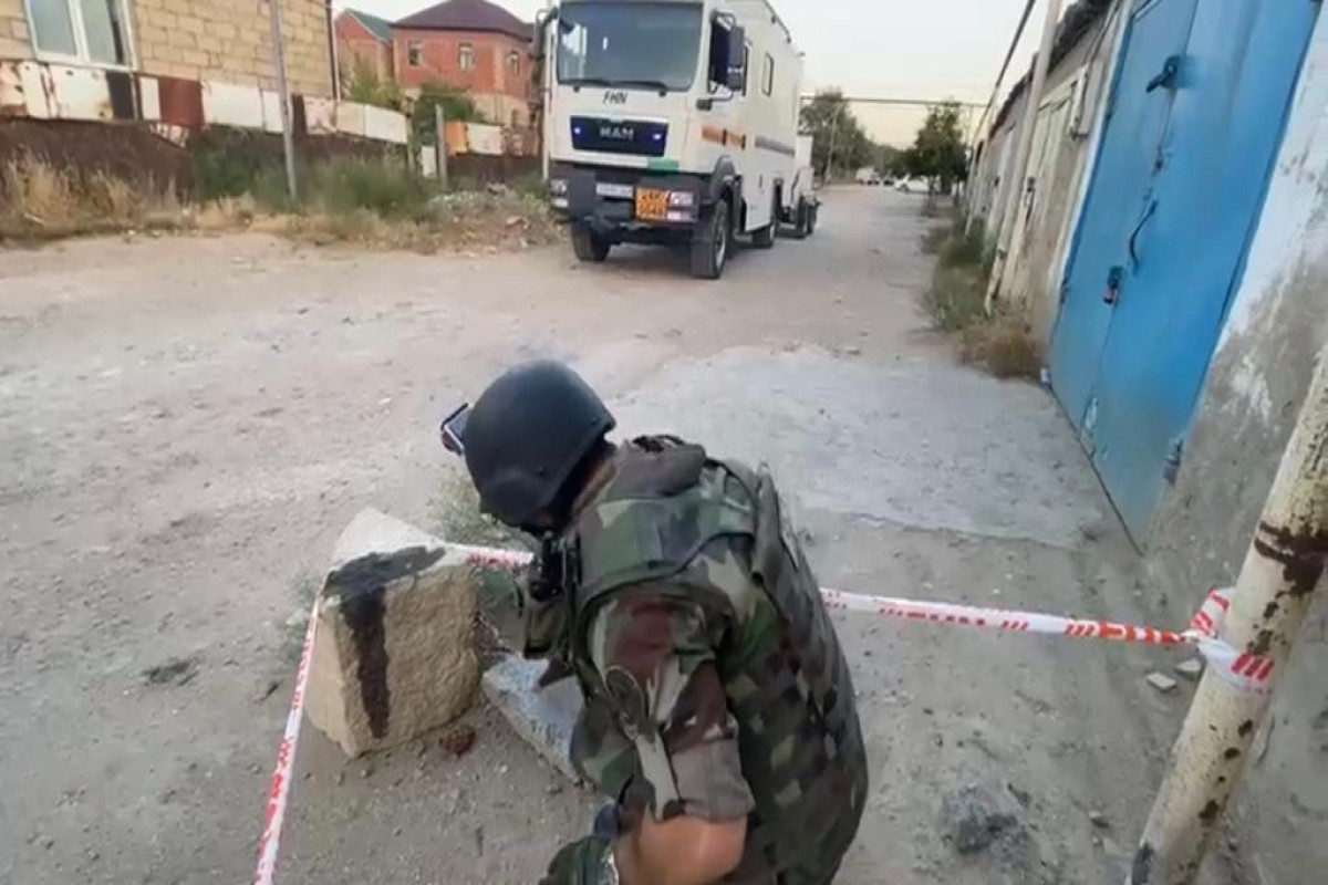 Sumqayıtda əl qumbarası aşkarlandı - VİDEO