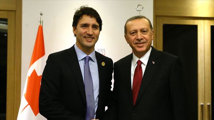 Ərdoğan Trüdo ilə görüşdü