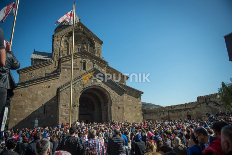 Gürcüstanda milli-dini bayram qeyd olunur - Svetitsxovloba