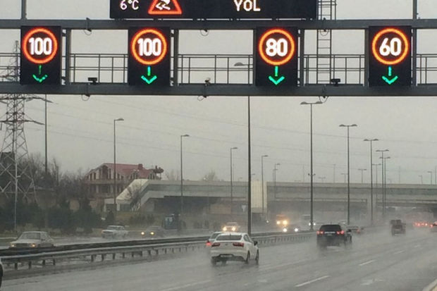 Yollarda sürət həddi endirildi