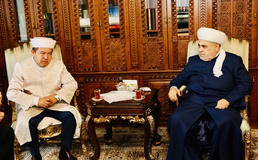 Şeyx Rumıniya Müftisi ilə görüşüb