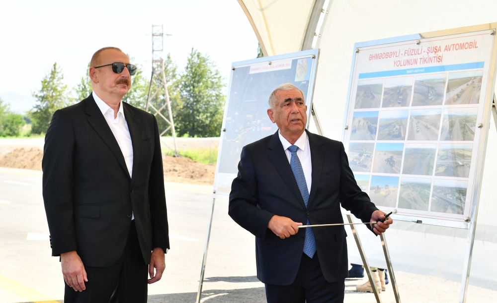 Prezident Əhmədbəyli-Füzuli-Şuşa yolunda - YENİLƏNİB (FOTO)