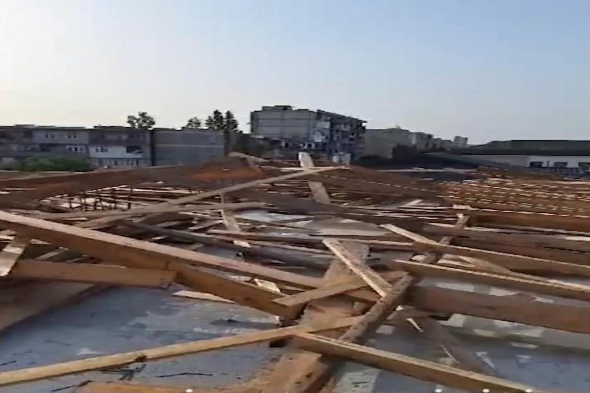 Sabunçuda sənədsiz tikililər söküldü - VİDEO