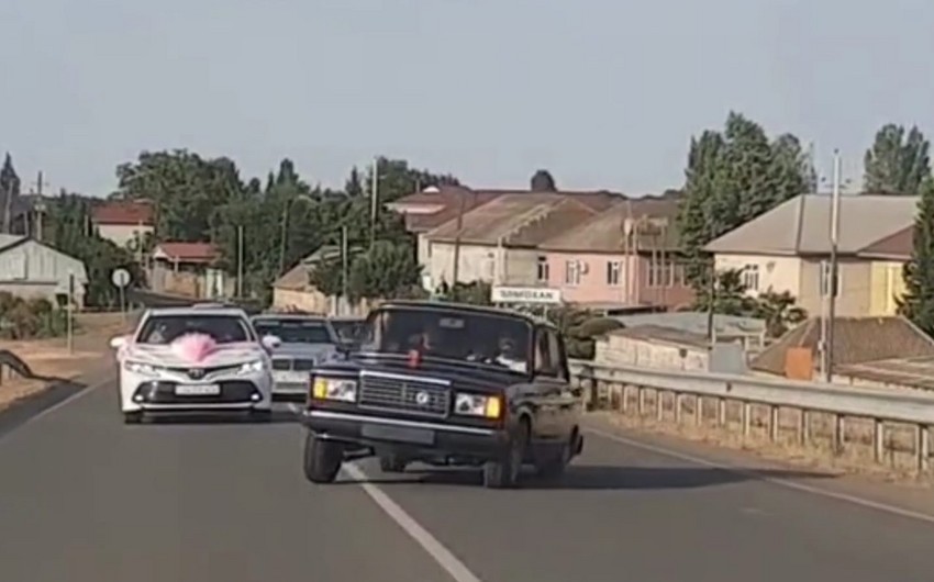 Toy karvanında avtoxuliqanlıq edən sürücü TUTULDU