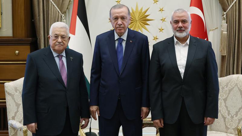 Ərdoğan Fələstin liderləri ilə görüşdü