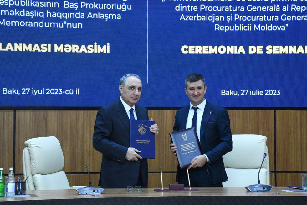 Baş prokurorlar arasında memorandum imzalandı - FOTO