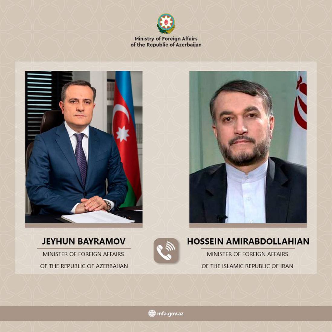 Ceyhun Bayramov Abdullahianla danışıqlar APARDI