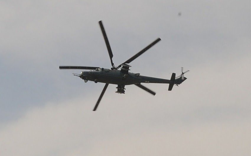 Hərbi helikopter qəzası - 5 nəfər öldü 
