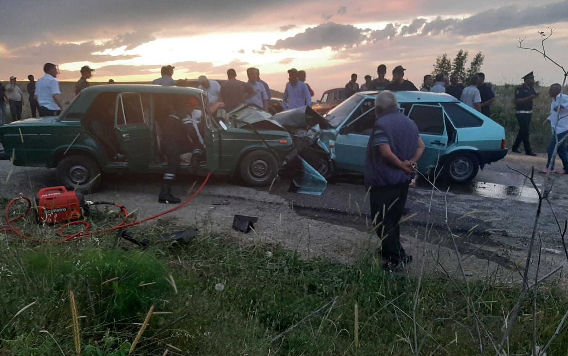 Şabranda yol qəzası - 3 nəfər yaralandı