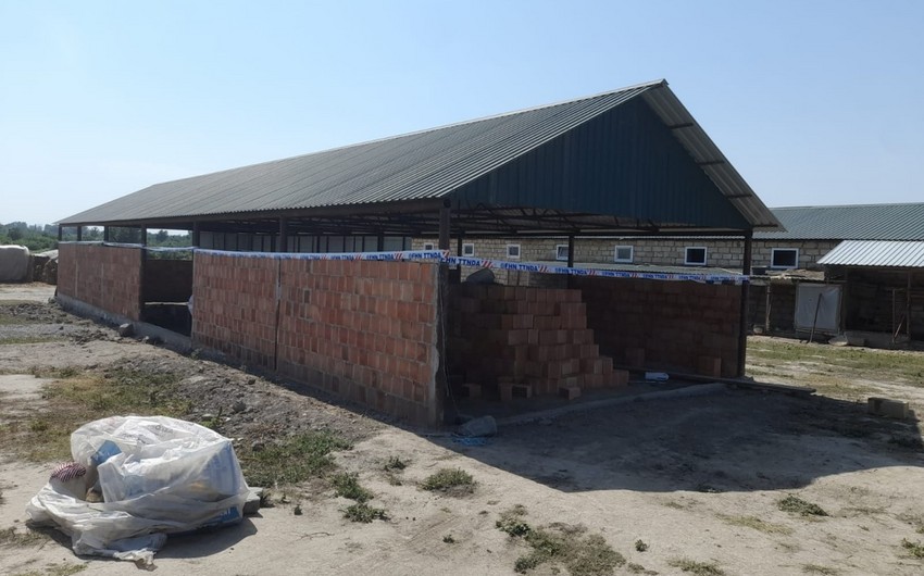 Oğuzda qanunsuz tikintinin qarşısı alındı