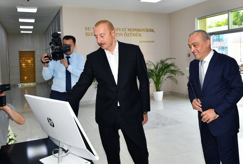 Qazaxın su təchizatı sistemləri istismara verildi