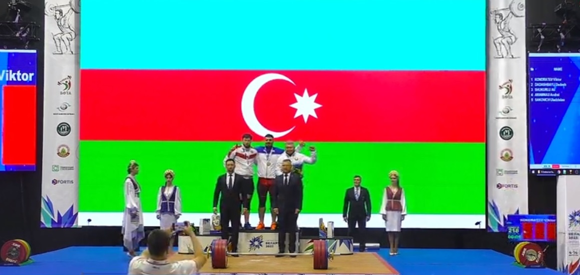 İdmançımız Belarusda qızıl medal qazandı
