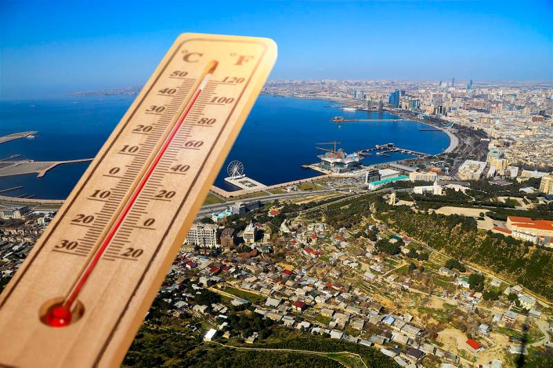 Bakıda isti normadan 6 dərəcə yuxarı olub