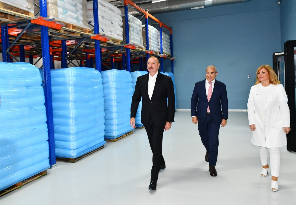 Prezident dərman istehsalı zavodunun açılışında - FOTOLAR