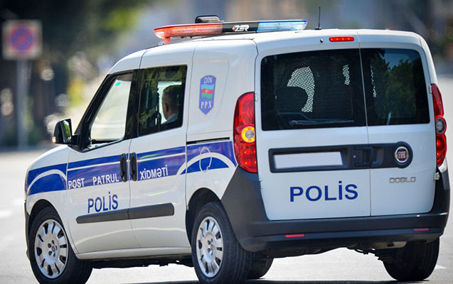 Bakıda polis maşınında ALIŞMA baş verdi