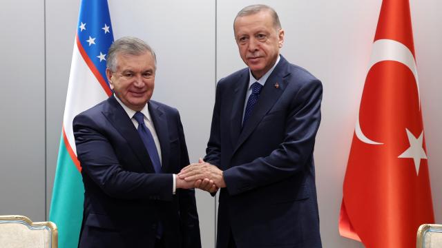 Ərdoğan özbək həmkarı ilə danışıqlar apardı 
