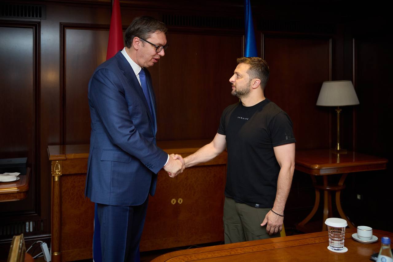 Zelenski Vuçiçlə görüşdü