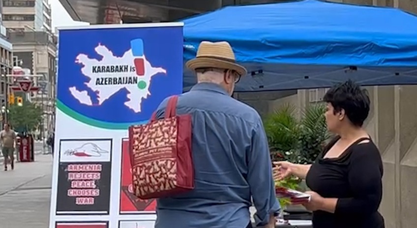 Azərbaycan sülh istəyir, Ermənistan müharibə - Torontoda aksiya