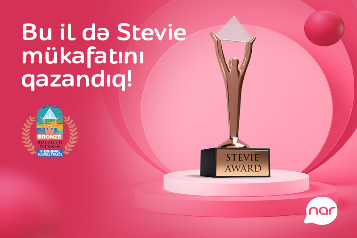 “Nar” “Stevie” mükafatına layiq görülüb