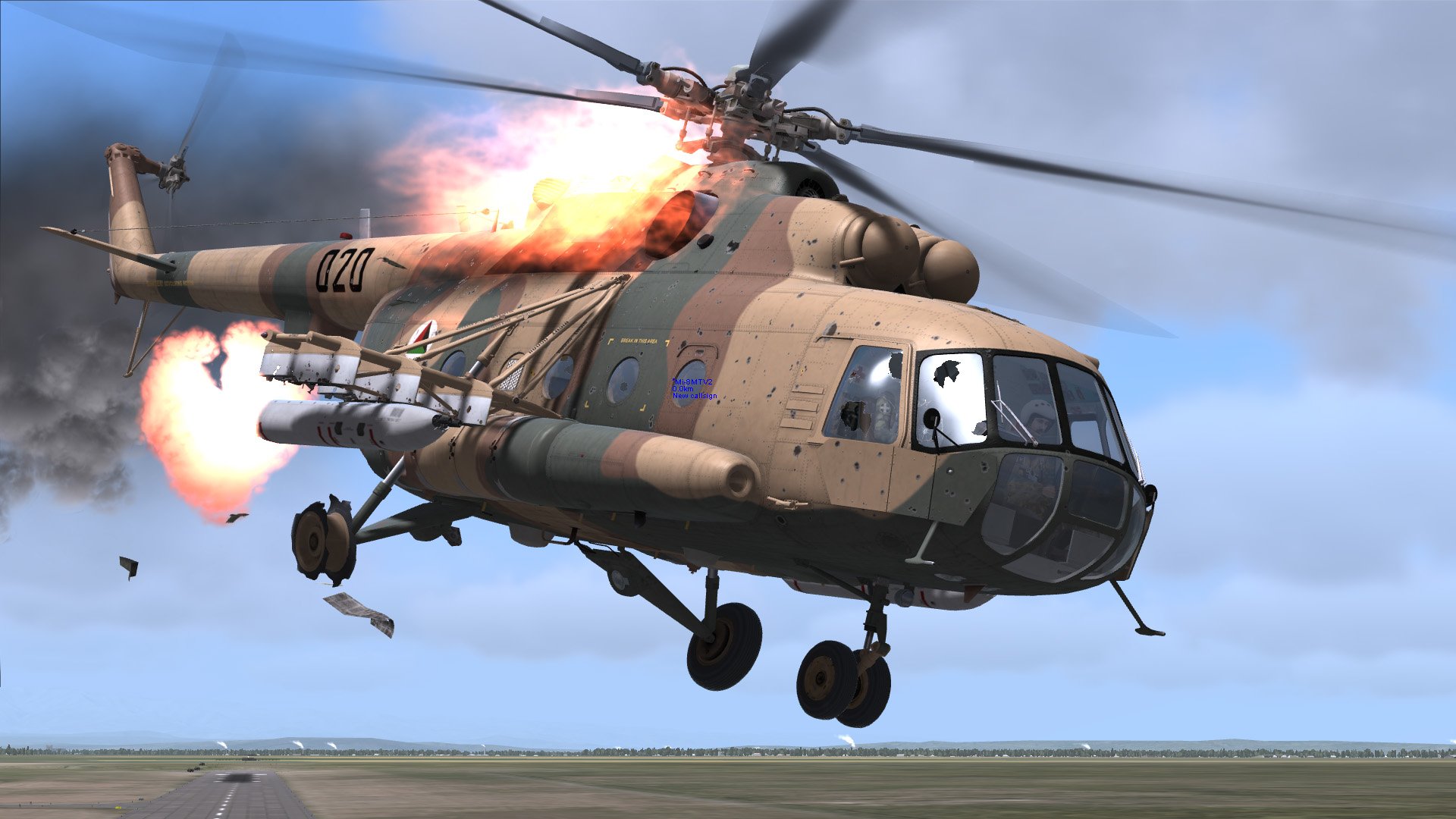 Helikopter evlərə çırpıldı - Ölənlər var