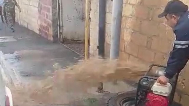 Göygöldə evləri su basdı - VİDEO