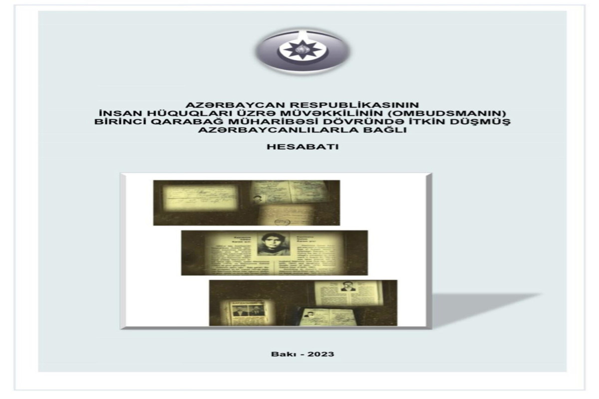 Ombudsman itkin düşmüş azərbaycanlılarla bağlı hesabat hazırladı