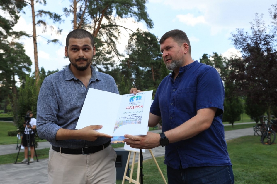Azərbaycanlı rəssam Ukraynada təltif olundu - FOTOLAR