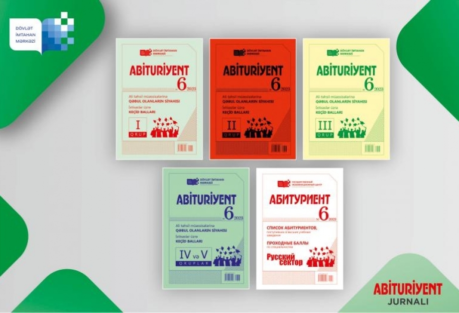 Tələbələrin siyahısı “Abituriyent” jurnalında ÇIXDI