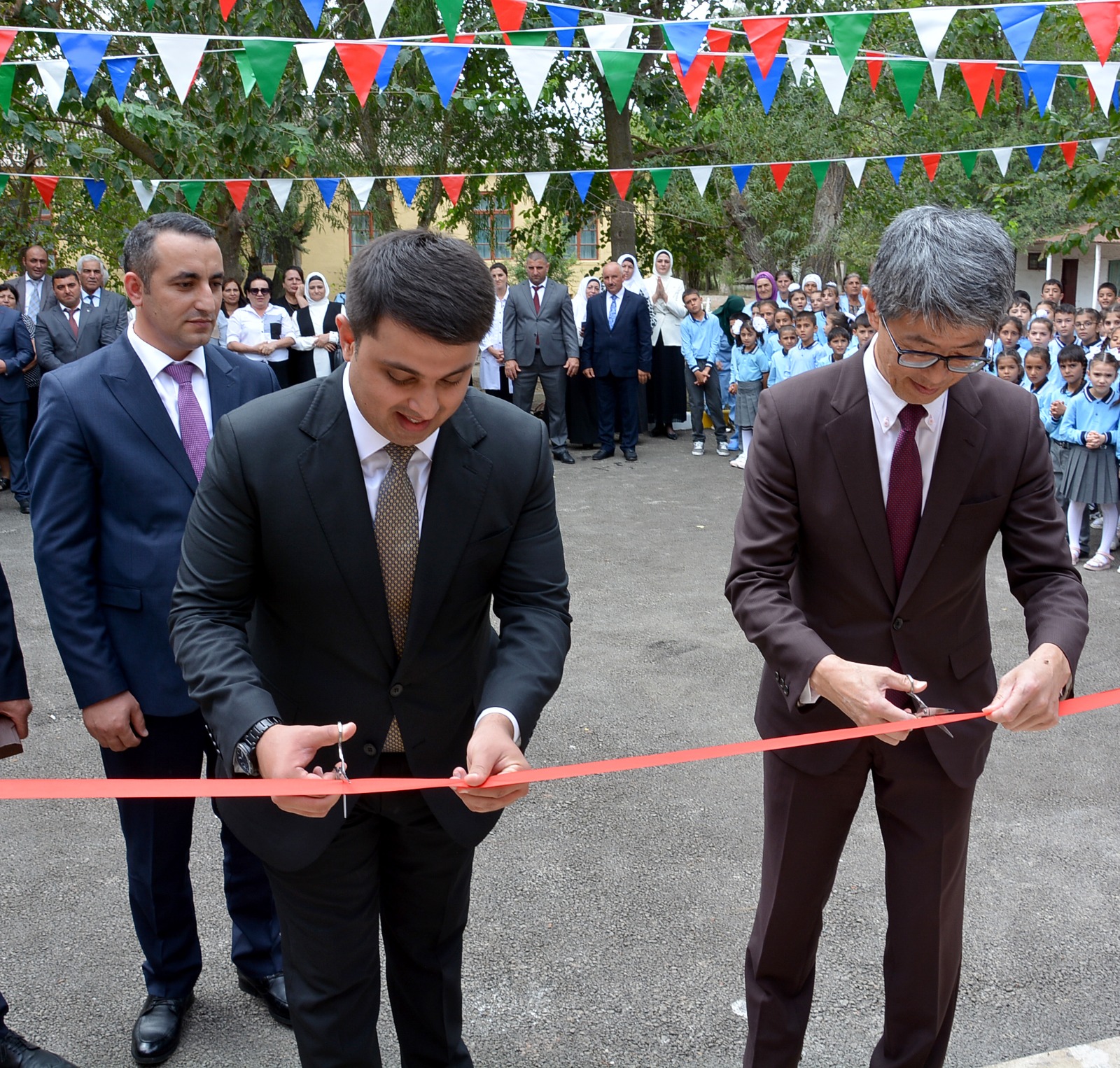 Neftçalada kənd məktəbinin əlavə binası istifadəyə verildi - FOTOLAR