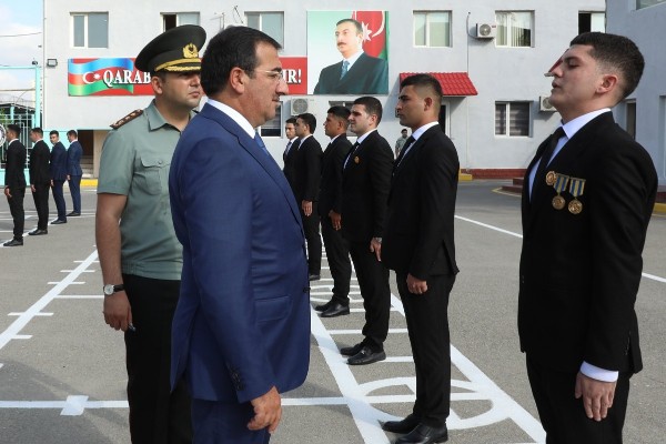 Penitensiar xidmətin yeni rəisi sıra baxışı keçirdi - FOTOLAR