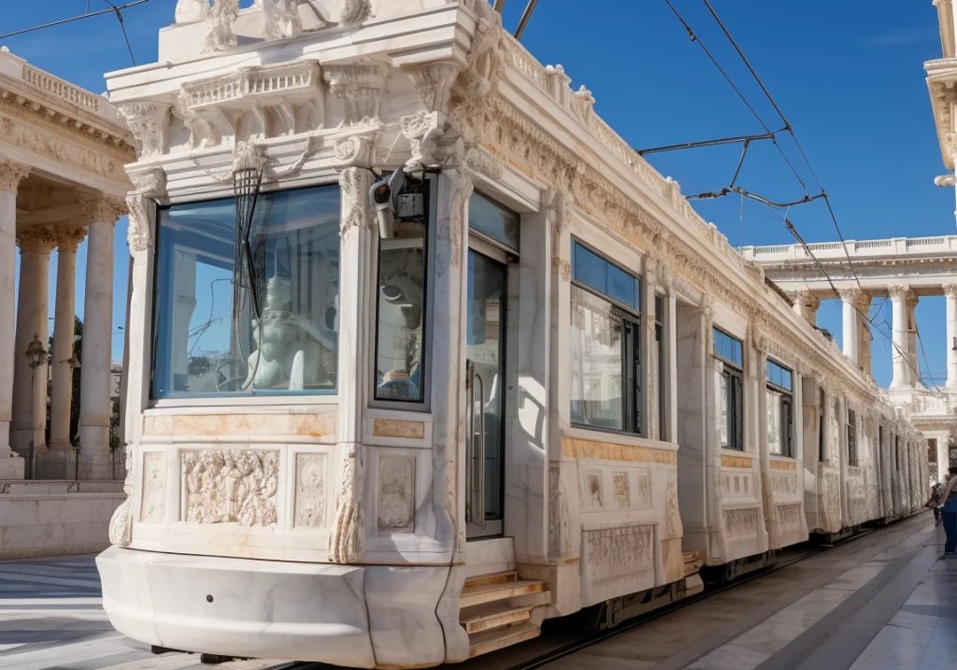 Qədim Yunanıstanda tramvay olsaydı... - FOTOLAR