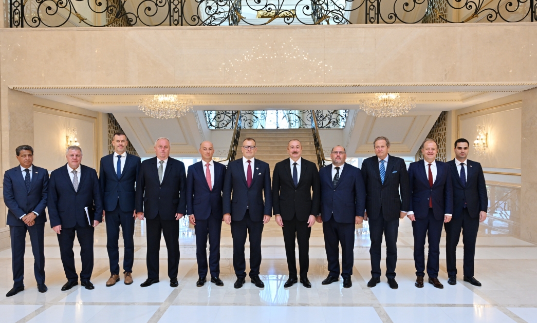 Slovakiyalı deputatlar İlham Əliyevin qəbulunda - FOTO