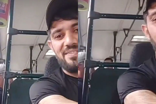 Avtobus sürərkən canlı yayım açdı, işdən çıxarıldı - VİDEO