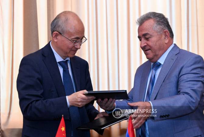 Ermənistan və Çin arasında memorandum imzalandı