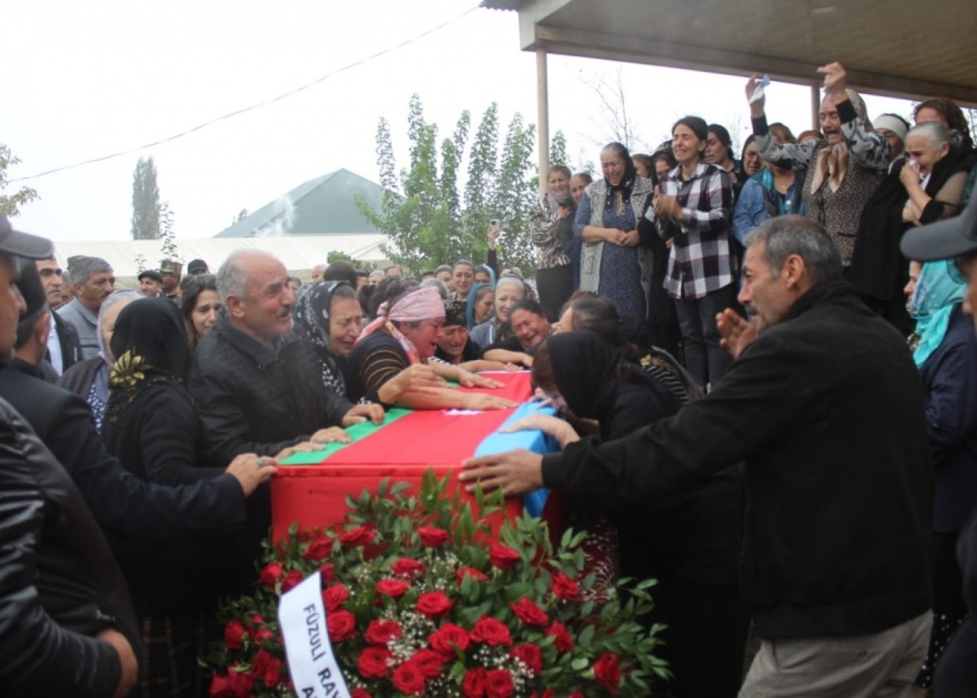 Şəhidin cənazəsi Füzuliyə GƏTİRİLDİ