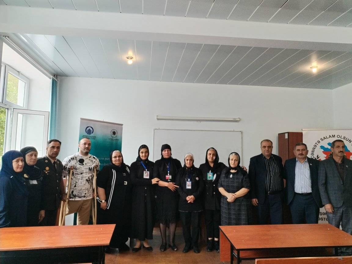 Şəkidə qazilər və şəhid ailələrinin problemləri müzakirə olundu - FOTOLAR