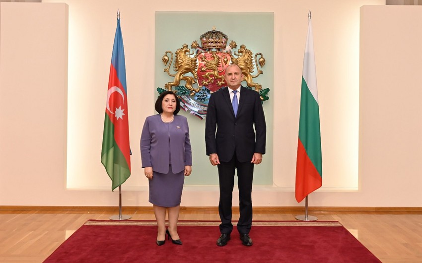 Sahibə Qafarova Bolqarıstanın Prezidenti ilə görüşdü