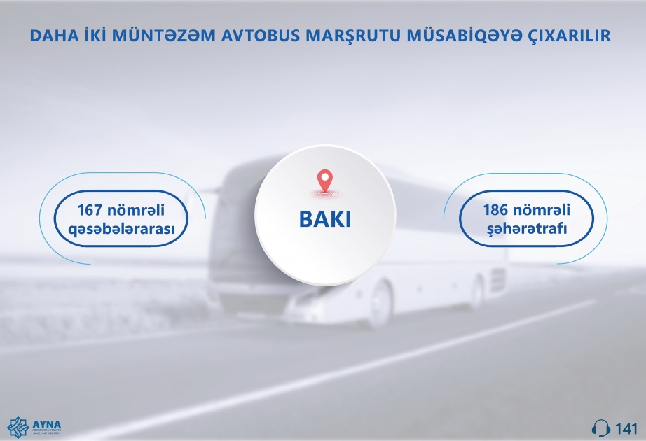 İki marşrut avtobusu müsabiqəyə çıxarılır