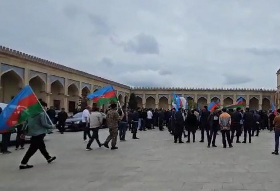 Daha bir şəhid polisimizlə vida mərasimi keçirilir