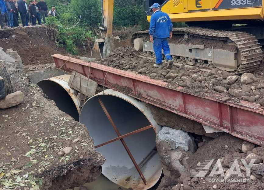 Pensər-Toradi avtomobil yolu bərpa olundu - FOTO